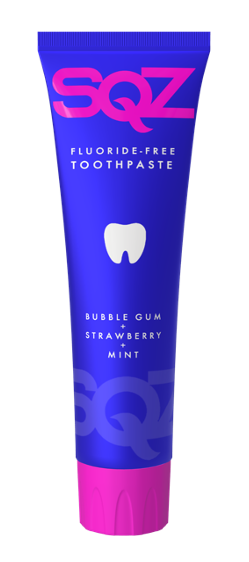 SQZ Kids Strawberry Gum Toothpaste
